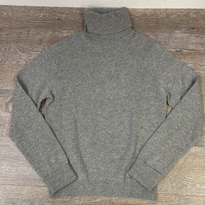 Brooks Brothers Pure Cashmere Gray Turtleneck Sweater XS